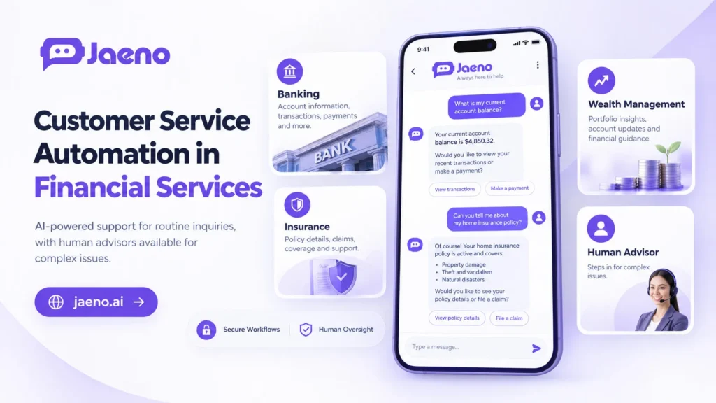 AI-powered customer service automation for banking and insurance support.